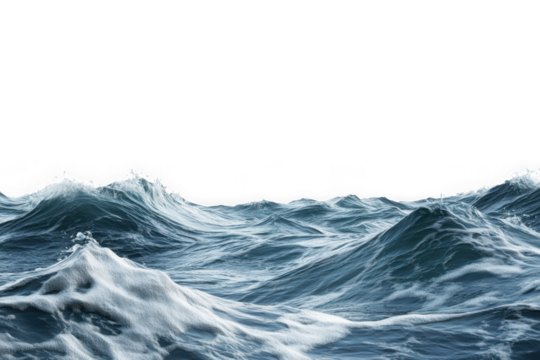 Ocean waves png realistic sea water surface ripple effect blue water wave illustration stock image graphic element isolated on transparent background