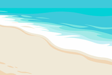 Close up of white sand beach for background and texture vector illustration © Chamok Chandra