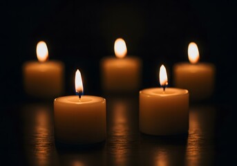 Five Candles Burning in the Dark