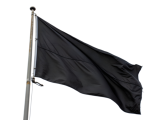 black flag waving clipart png image on transparent background