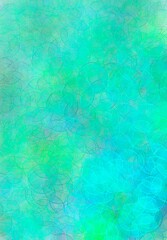 Aqua blue and purple  green abstract background with overlapping translucent circles, dreamy bokeh effect, soft artistic texture for design, digital paper, backgrounds, and creative visual concepts