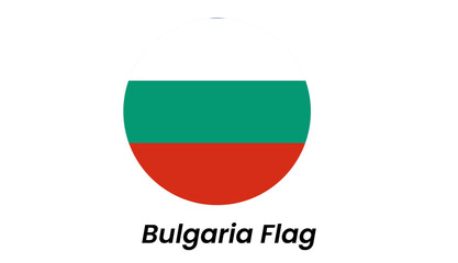 Bulgarian Flag: Circular Design Element, Green-White-Red