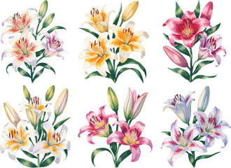 seamless pattern with flowers Vectors illustrations