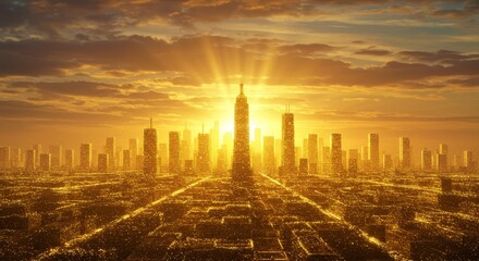 golden particle city