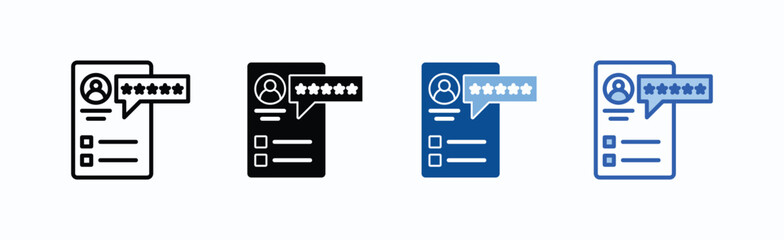 Portfolio icon sheet multiple style collection isolated vector