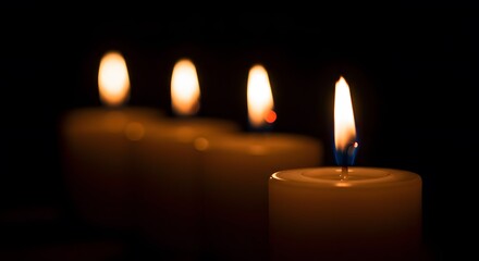 Candles in the Dark: A Serene Night