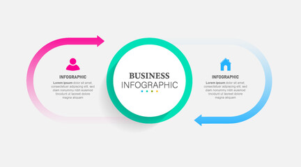 infographic design with options or steps. Infographics for business concept. Can be used for presentations workflow layout, banner, process, diagram, flow chart, info graph