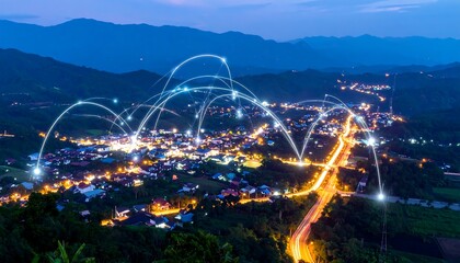 Digital Infrastructure, Fiber Optics, Connecting Communities Art