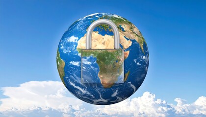 Freedom of Information Concept, Unlocked Globe, Knowledge Access