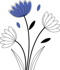 vector illustration of flowers