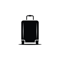 Black Rolling Suitcase with Handle Travel, Luggage and Vacation Ready