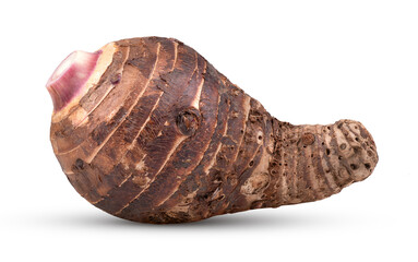 Taro isolated on transparent png (Image from camera)