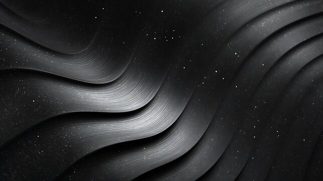 Abstract dark metal waves