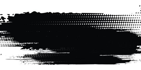 Dirtty isolated basis. Artistic messy banner background. Paint roller distress overlay texture. Grunge design  modern element arts grunge