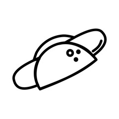 USA Hotdog in flat vector style, perfect for USA Independence Day designs. Includes patriotic and festive elements to celebrate 4th of July with style.