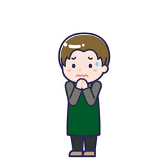 飲食店の店員／ななめ／男性 23