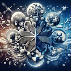 Represents Creativity sustainable solutions