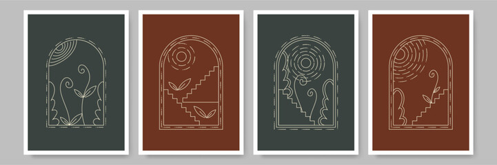 Aesthetic Boho Style Wall Poster Art Design