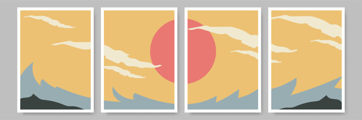 Minimalist Bohemian Poster Vector Design