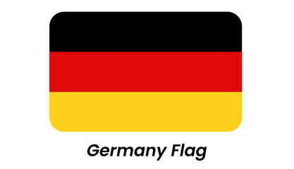 German Tricolor: Black, Red, Gold Horizontal Stripes