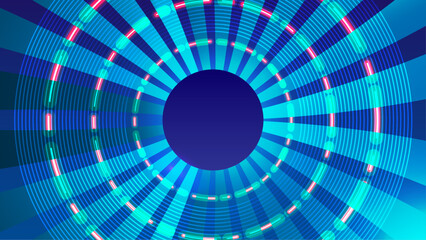 Colorful Neon Radiance Background Vector