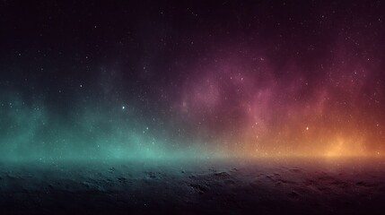 Colorful ethereal space scene