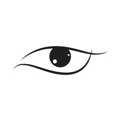 eye logo icon illustration flat