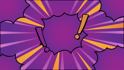 Bright Colorful Funny Comic Style Background