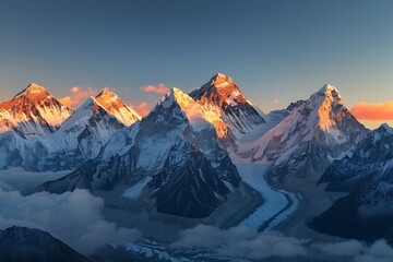 Obraz premium Breathtaking 4K panoramic view of a majestic