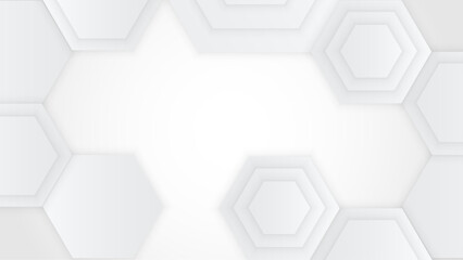 White Abstract Geometric Background Style