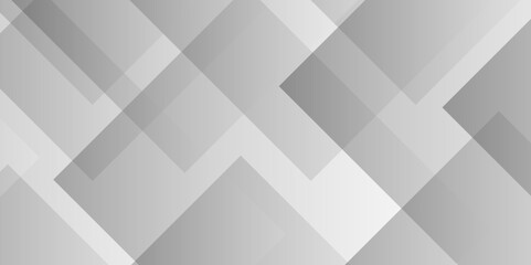 Obraz premium Abstract vector Overlap random cube web element modern overlay diamond triangle paper white and gray technology pattern web corporate brochure layer space texture background. 
