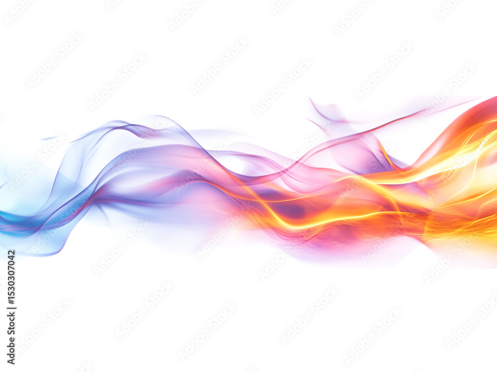Aufkleber wavy flow of paint on a background, artistic wave patterns representing mystery and fluid movements,