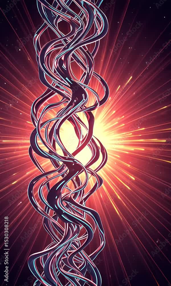 Poster abstract glowing energy motion lines dynamic background 3d
