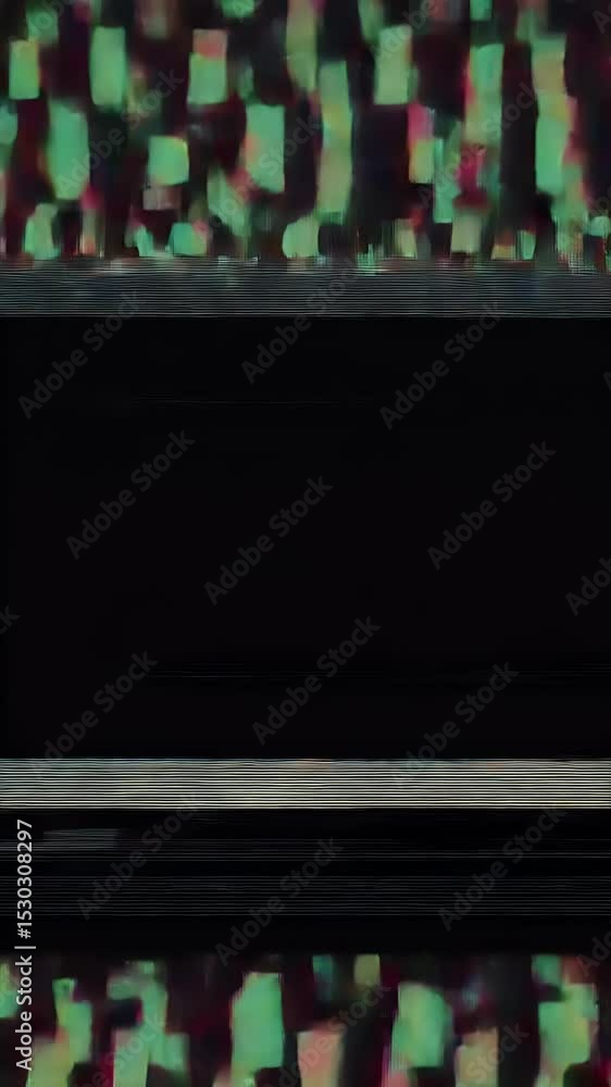 Poster abstract glitch noise error digital screen pixel video texture effect