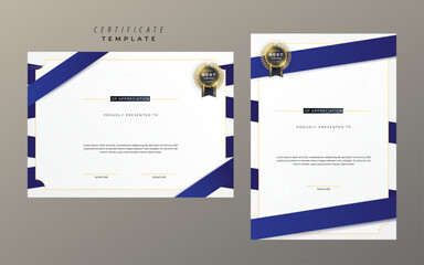 Abstract Colorful Award Certificate Template Art