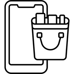 Fototapeta premium Online Shopping Icon