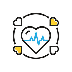 Obraz premium Multi color icon for alive