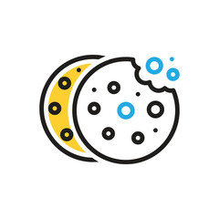Multi color icon for cookie