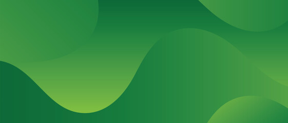 modern green wavy background. abstract green fluid shapes. smooth green gradient curves. vector illustration