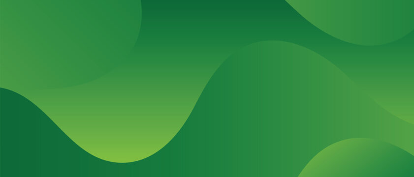 modern green wavy background. abstract green fluid shapes. smooth green gradient curves. vector illustration