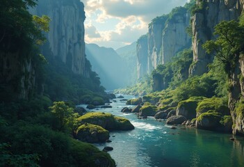 Natural Canyon Landscape Image