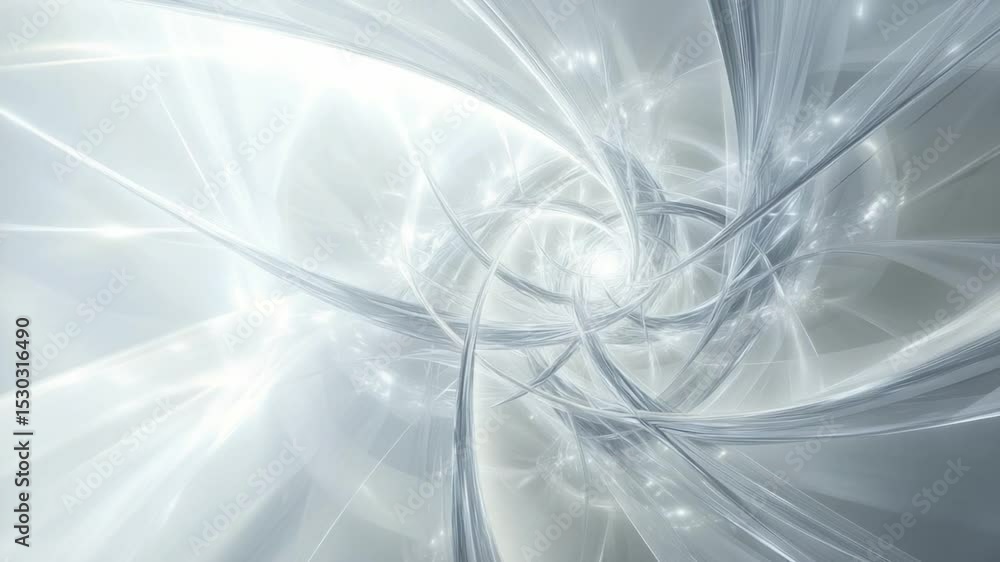Poster abstract lines of light: an abstract composition of luminous lines, forming a swirling vortex of lig