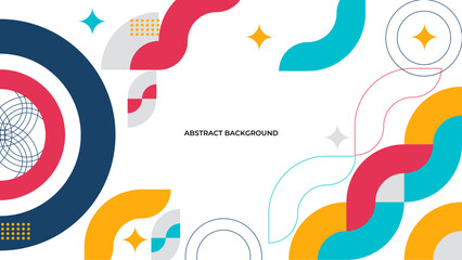 Colorful Abstract Geometric Form Background