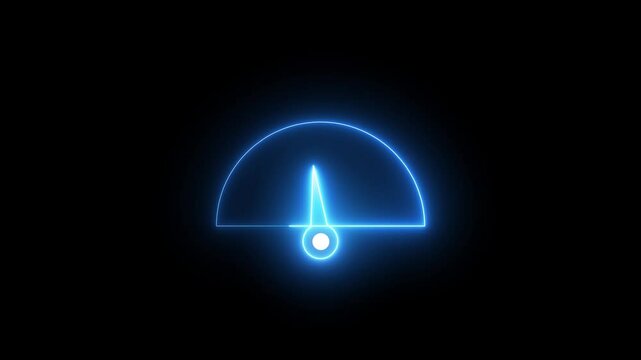 Benchmarking concept, something that serves as a standard by which others may be measured or judged. Glowing neon line of Benchmark icon isolated on transparent background. 