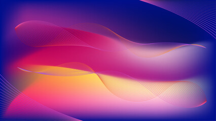 Colorful Fluid Wave Gradient Background Style