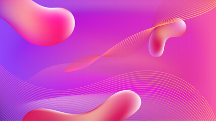 Colorful Fluid Wave Gradient Background Style
