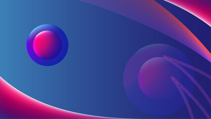 Gradient Colorful Wavy Lines Background Art