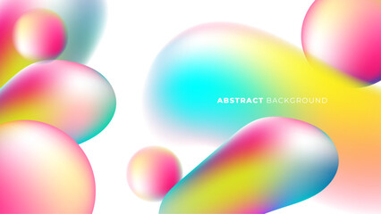 Color Flow Liquid Blurred Background Design