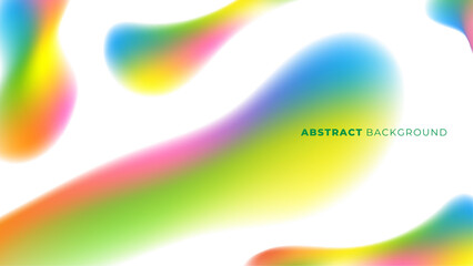 Color Flow Liquid Blurred Background Design