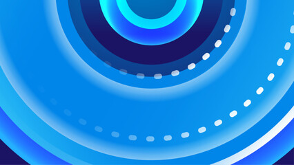 Abstract Shape Gradient Blue Background Design